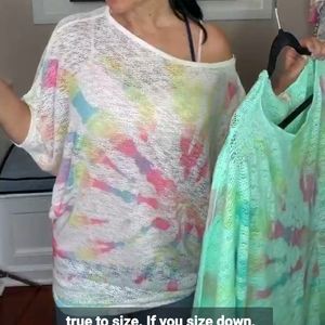 Phil love dohman sleeves tye dye top